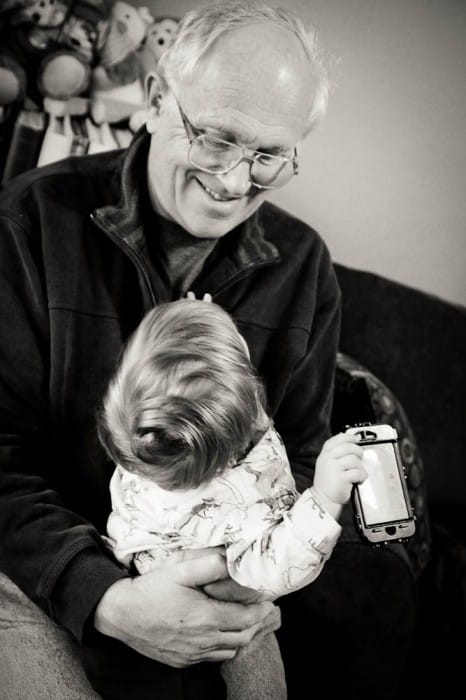 With Grandpa