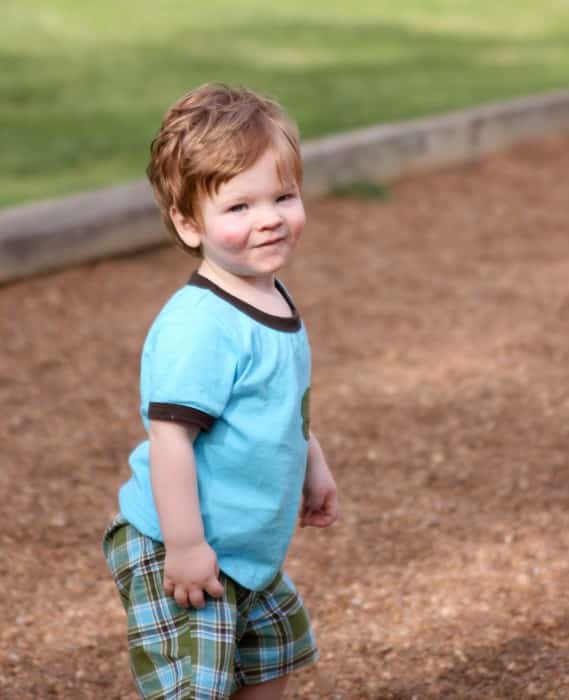 Playing at the park Playing at the park