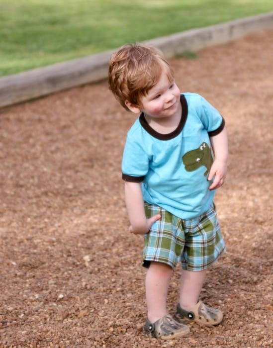 Playing at the park Playing at the park