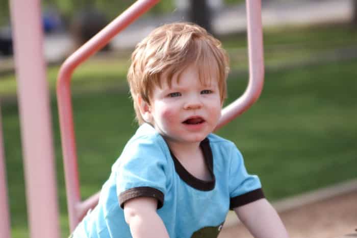 Playing at the park Playing at the park